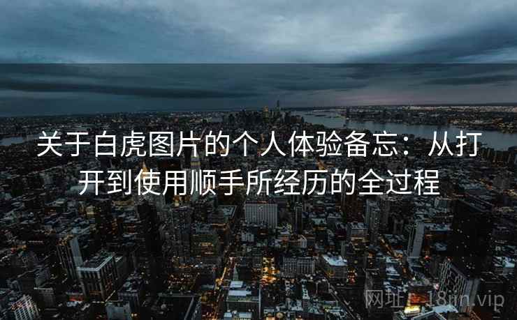 关于白虎图片的个人体验备忘：从打开到使用顺手所经历的全过程