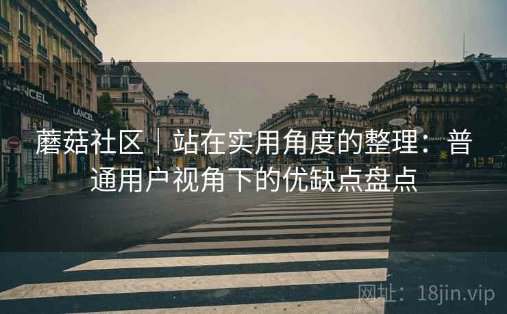 蘑菇社区|站在实用角度的整理:普通用户视角下的优缺点盘点 蘑菇社区|站在实用角度的整理:普通用户视角下的优缺点盘点