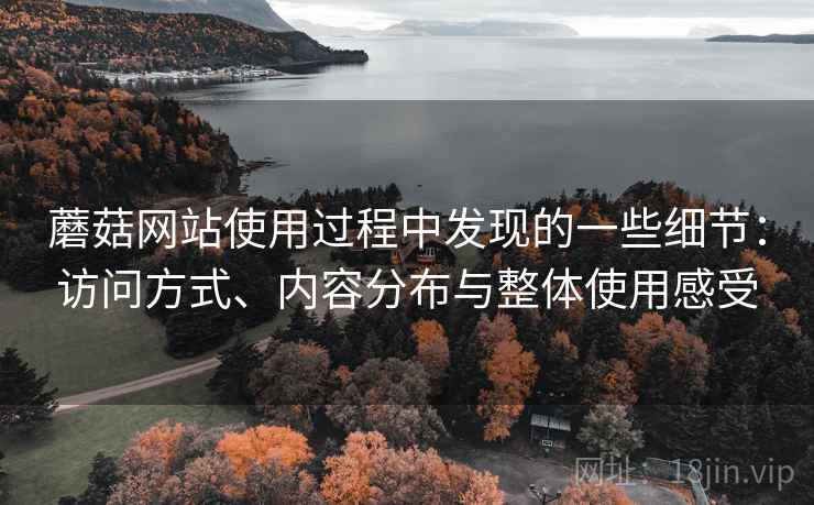 蘑菇网站使用过程中发现的一些细节：访问方式、内容分布与整体使用感受