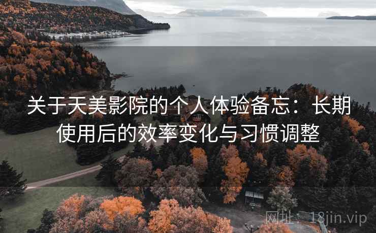 关于天美影院的个人体验备忘：长期使用后的效率变化与习惯调整