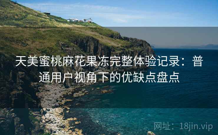 天美蜜桃麻花果冻完整体验记录：普通用户视角下的优缺点盘点