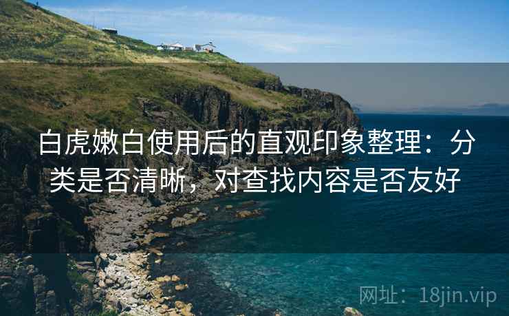 白虎嫩白使用后的直观印象整理：分类是否清晰，对查找内容是否友好