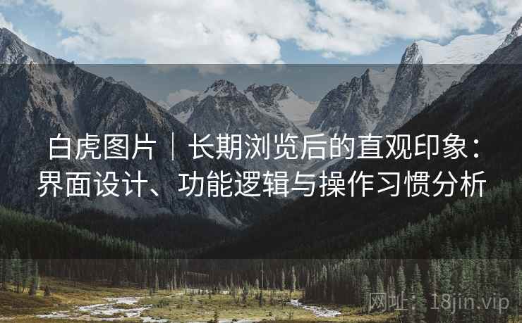 白虎图片｜长期浏览后的直观印象：界面设计、功能逻辑与操作习惯分析