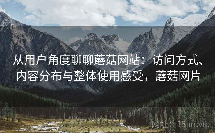 从用户角度聊聊蘑菇网站：访问方式、内容分布与整体使用感受，蘑菇网片